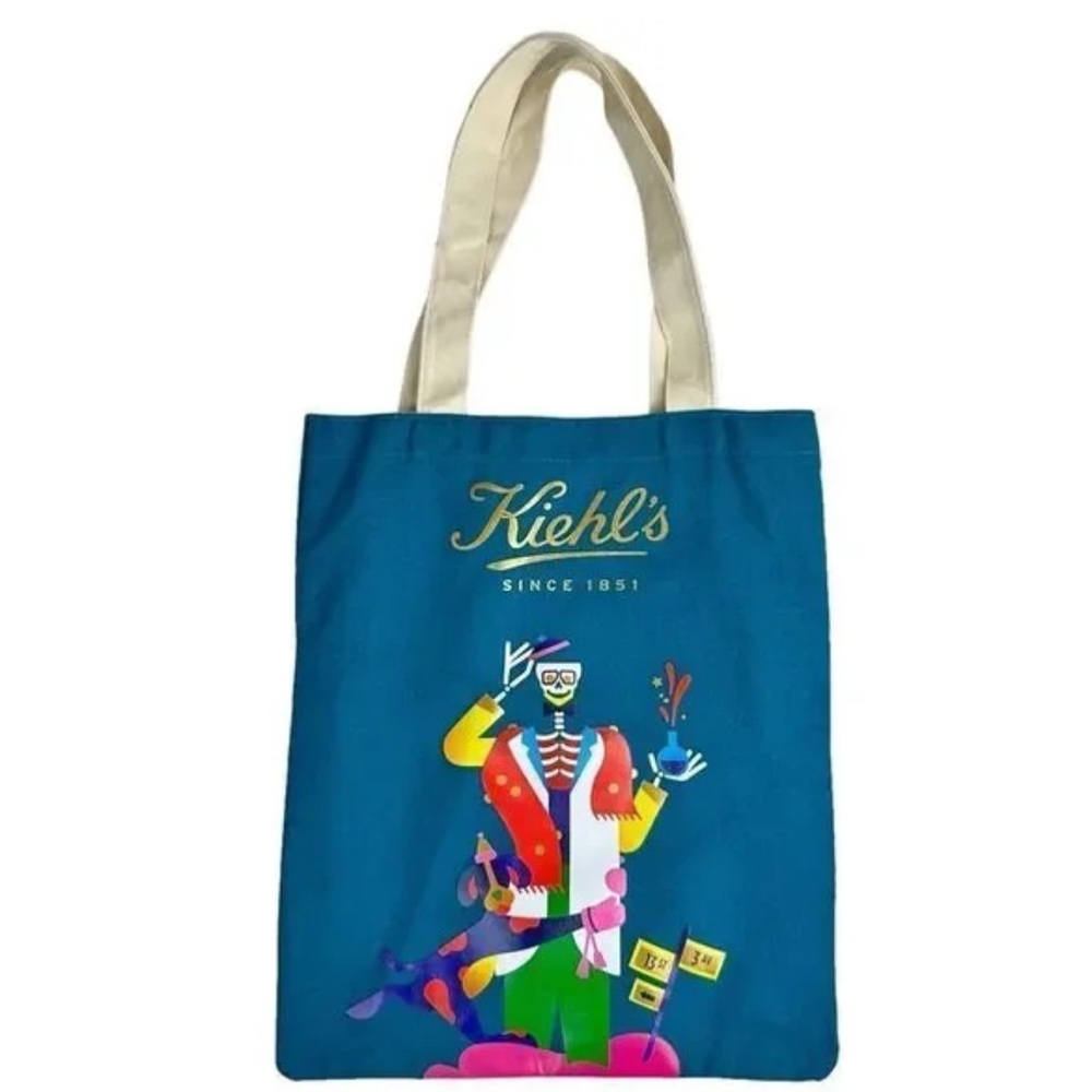 Kiehl’s Limited Edition Designer Tote Bag Shoulder Carry On Janine Rewell